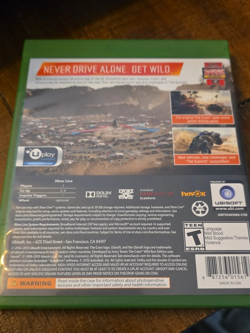 Xbox One The Crew Wild Run Edition